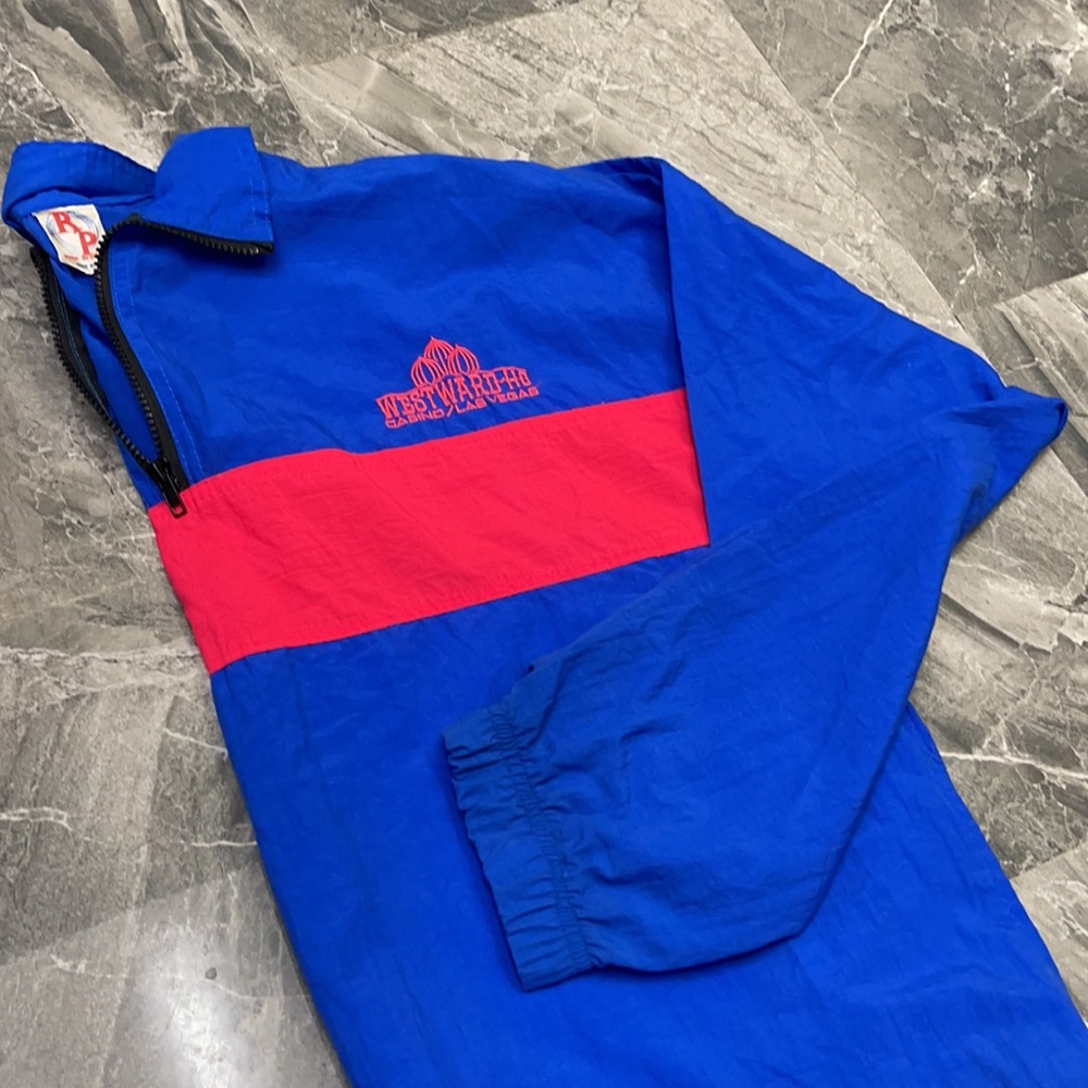 Westward Ho Casino Vintage Las Vegas Windbreaker quarter zip